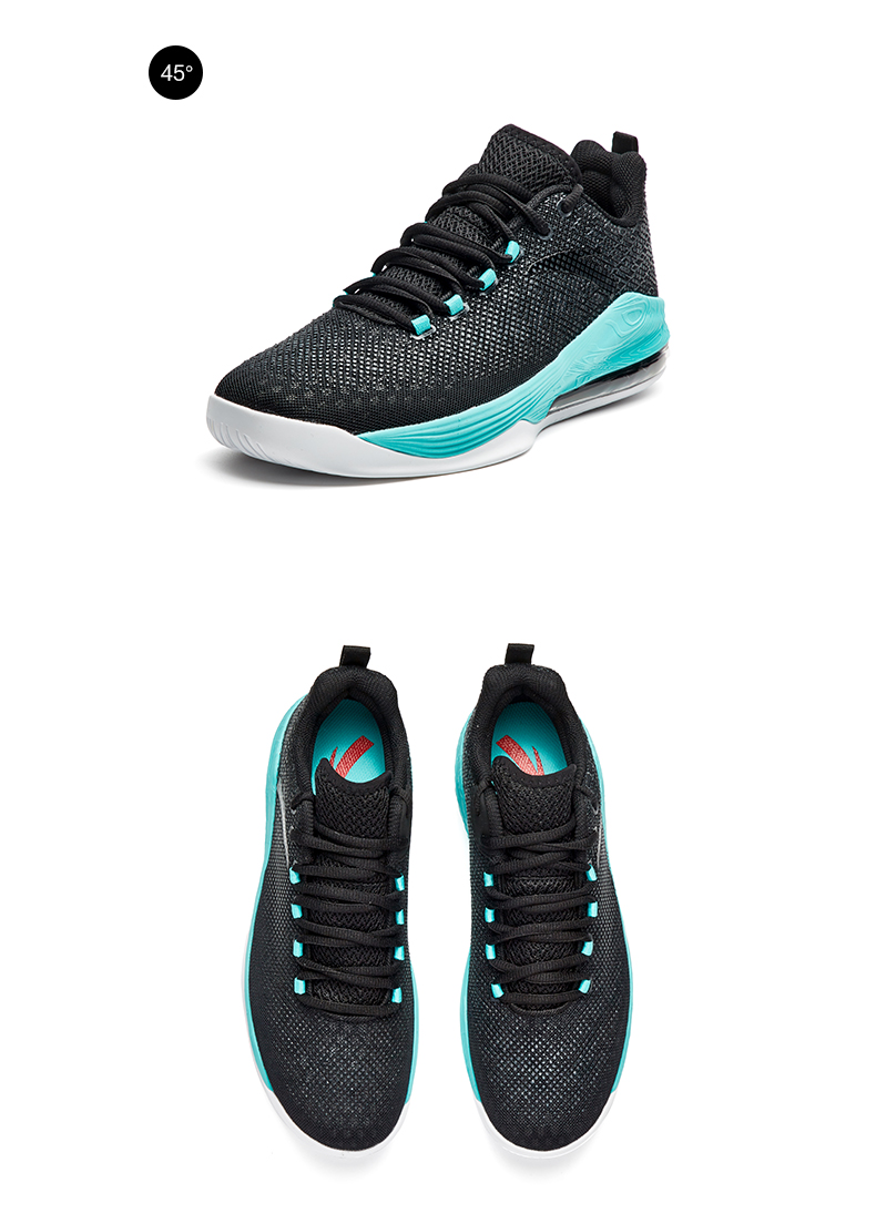 安踏篮球鞋低帮轻运动鞋男汤普森kt3轻骑兵系列鞋网面透气气垫减震