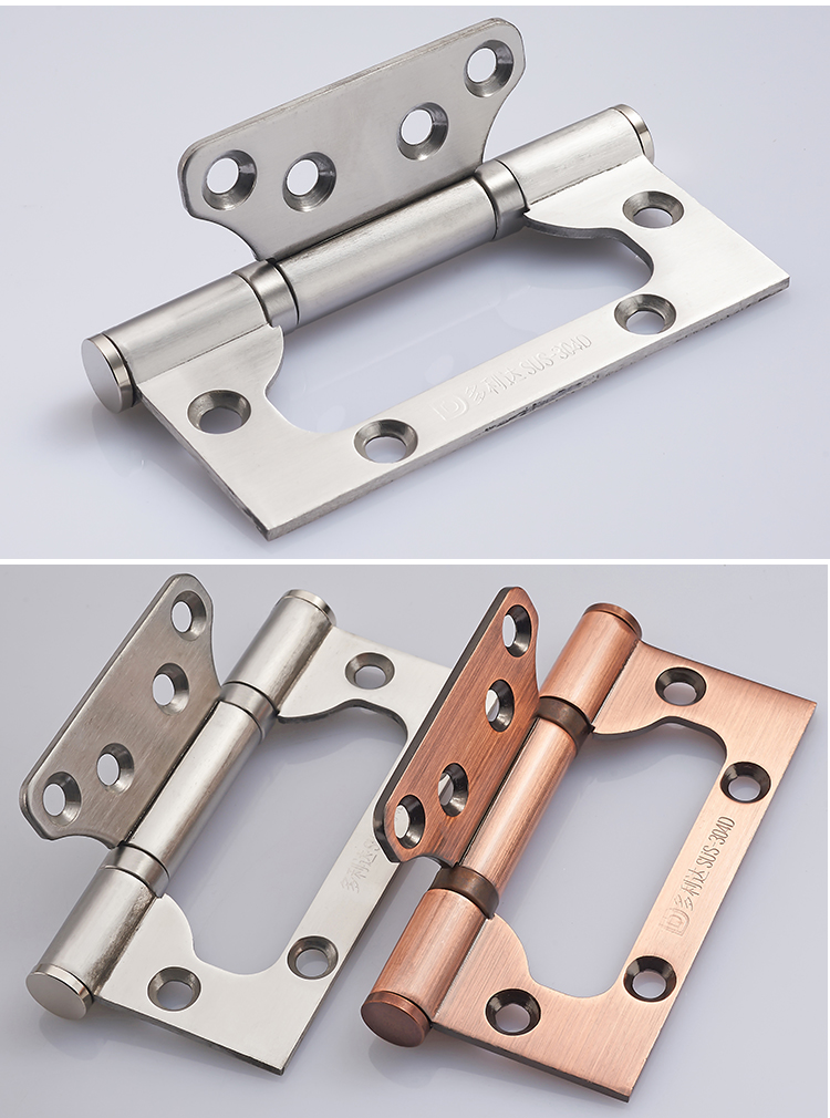 木子母合页静音轴承房五金折页活页不锈钢加厚铰链合叶4寸2只