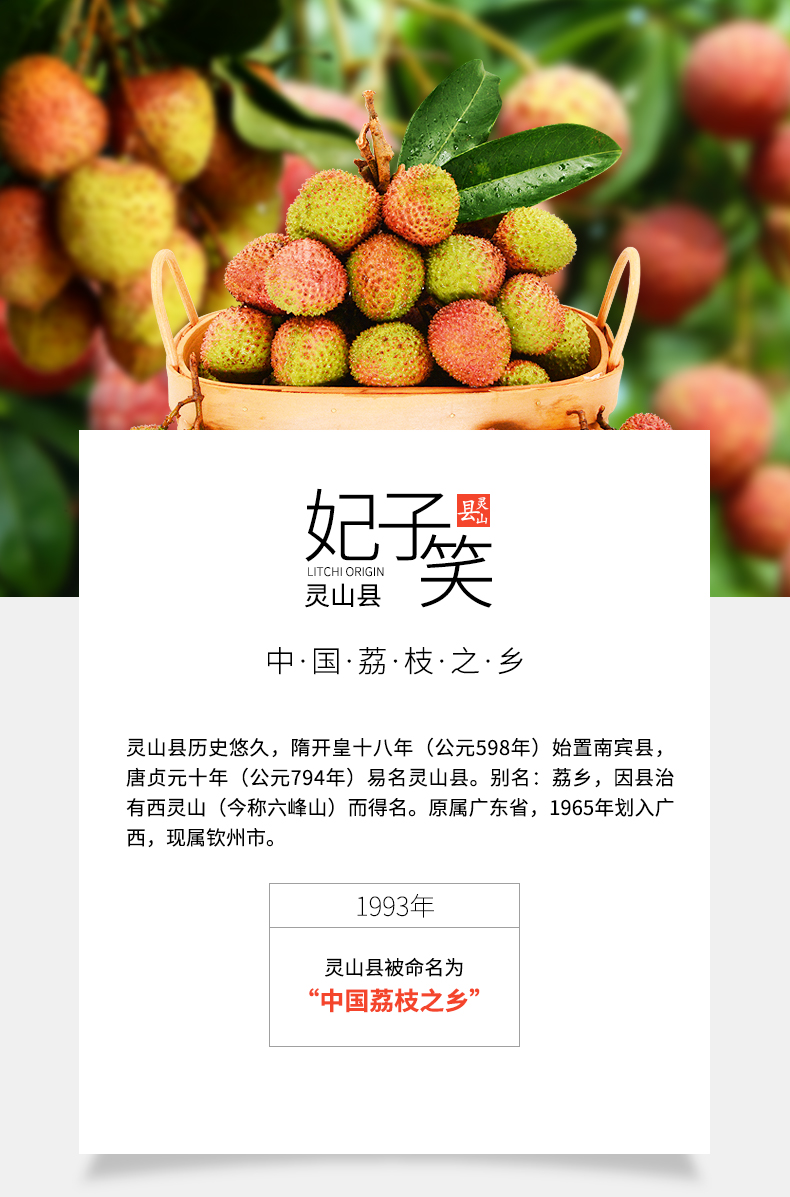 中华特色桂林馆生鲜密语灵山妃子笑荔枝新鲜热带水果25kg顺丰配送华南