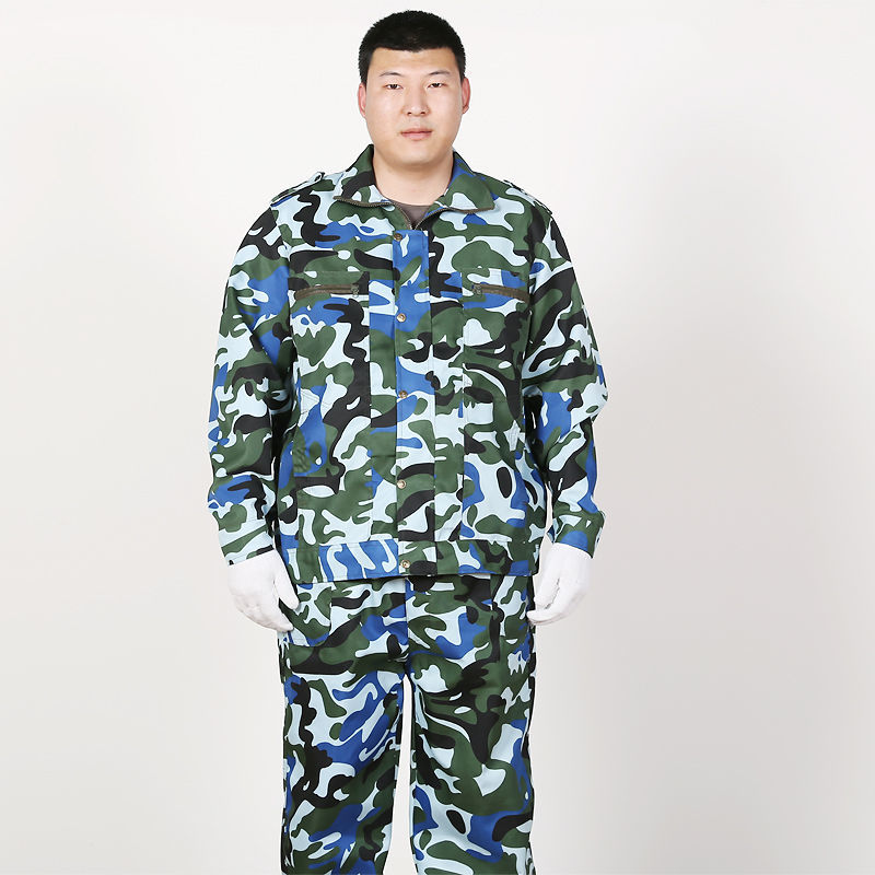 春夏秋薄长袖迷彩服男劳保工作服车间建筑工地工作服作训服汽修服
