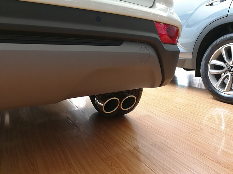 现代ix25改装双排气管尾喉一出二专用不锈钢排气筒装饰汽车用品18