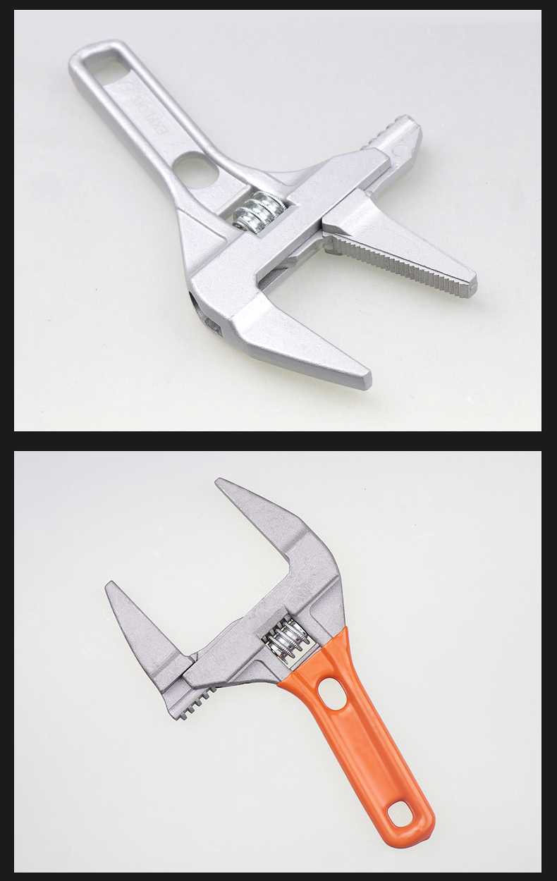 卫浴水暖扳手大开口活动扳手空调洗