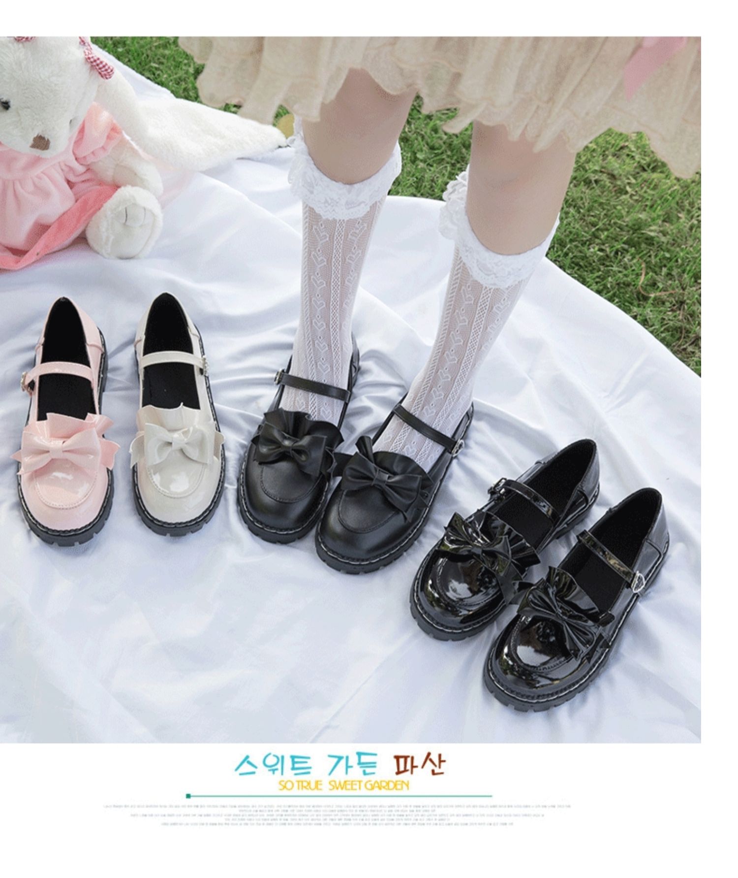 日系洛丽塔小皮鞋女复古森女软妹可爱大头娃娃鞋学生厚底lolita鞋米