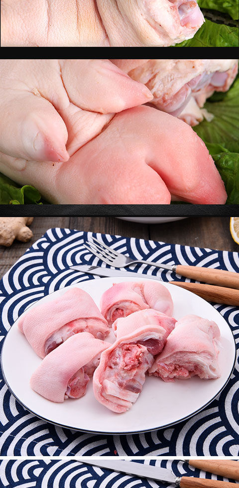鲜猪蹄4斤装整个带筋精品鲜肉新鲜猪蹄猪脚猪爪猪腿肉土猪肉猪蹄批发