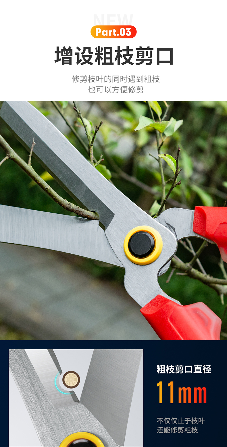 御蓝锦修剪树枝剪刀花剪园艺剪刀修枝剪草坪绿篱剪园林工具剪花草大
