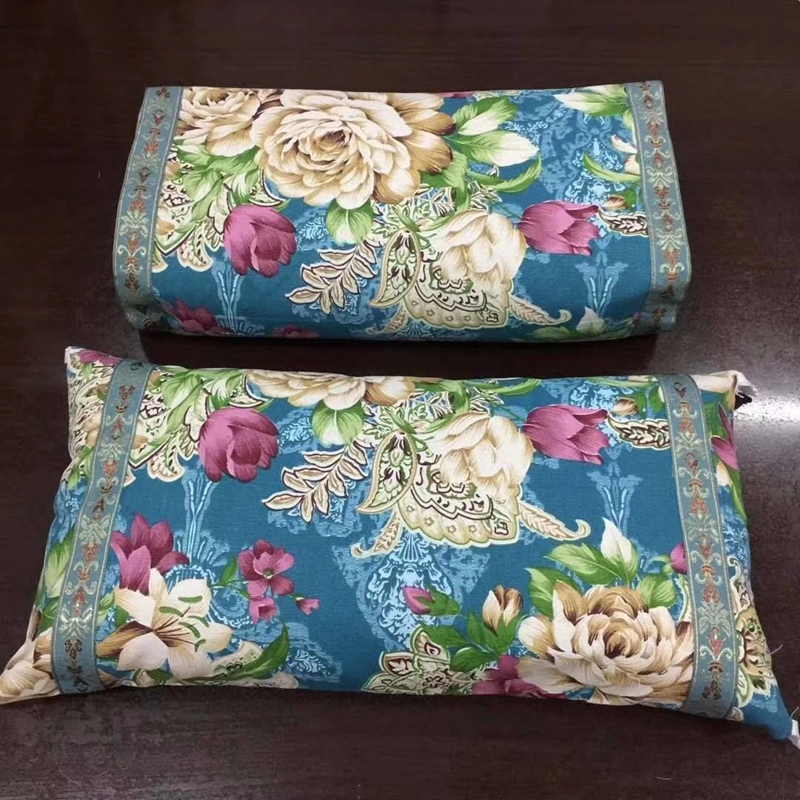 升级版老粗布稻壳单人枕头方枕舒适透气大人孩子都可使用