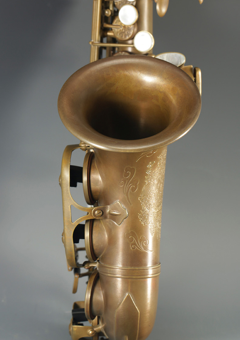 罗林斯卡洛兰高音萨克斯风乐器一体管直管演奏级降b高音管e1006