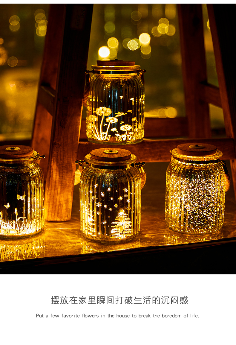 星星瓶夜光许愿瓶520塑料管星空瓶漂流瓶荧光折纸玻璃瓶生日封后圆形