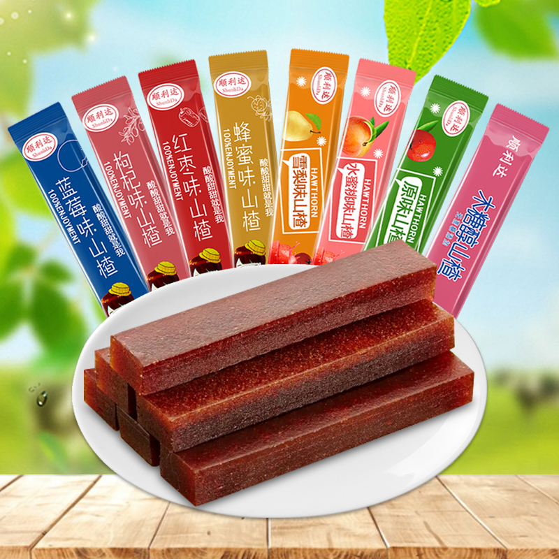 山楂条山楂糕山楂片山楂干果丹皮蜜饯果脯干果休闲食小吃