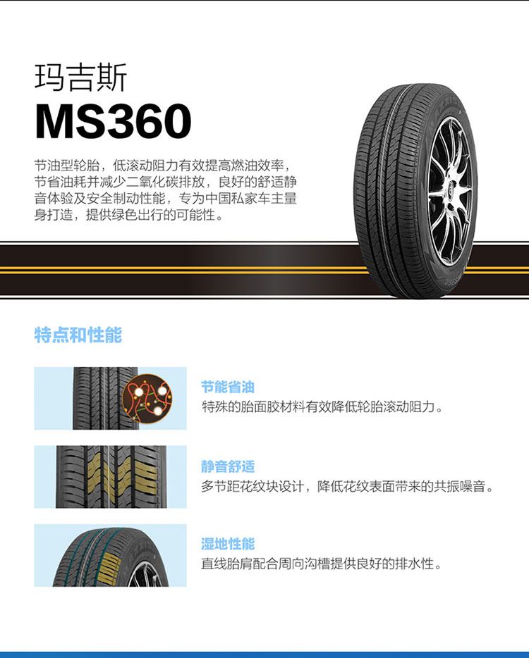 瑪吉斯輪胎ms36021560r1695h長安維特拉原配