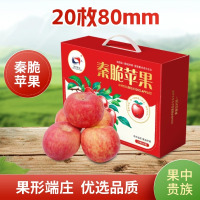 陕西洛川秦脆苹果水果 20枚80mm 新鲜脆甜水果