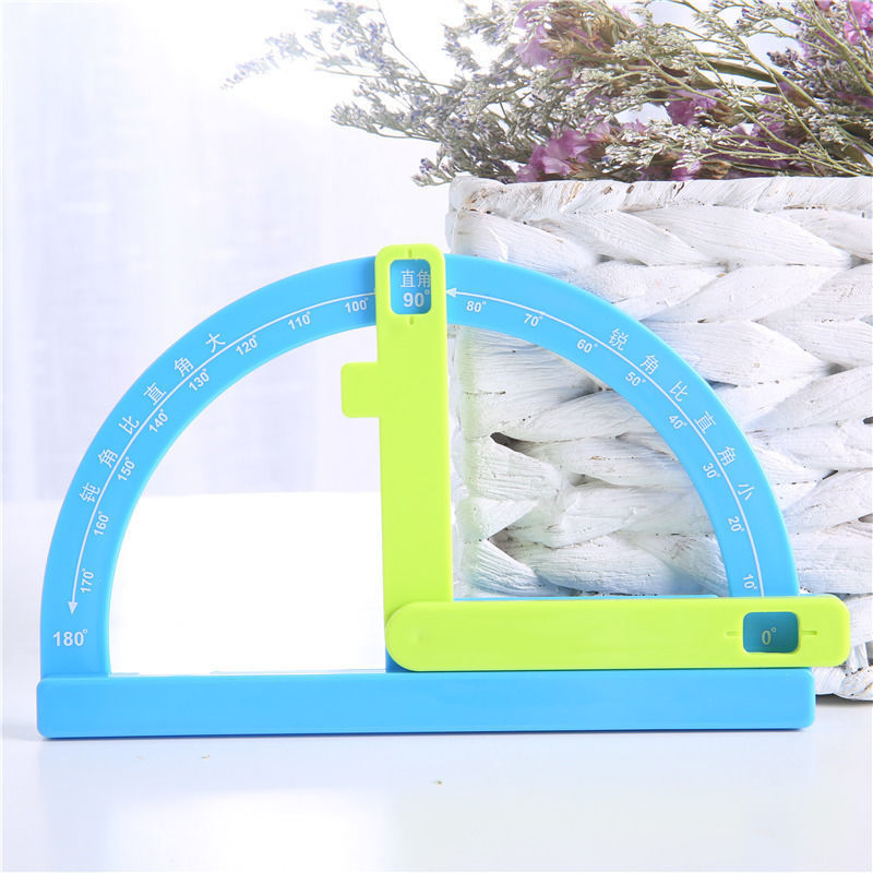 二年级数学活动角教具量角器角尺小学生儿童数学直角锐角的认识360度