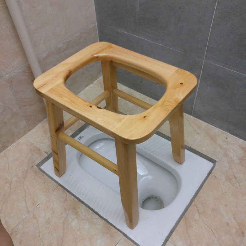 老人坐便椅实木孕妇坐便凳木质坐便器简易移动马桶椅厕所老年家用加固