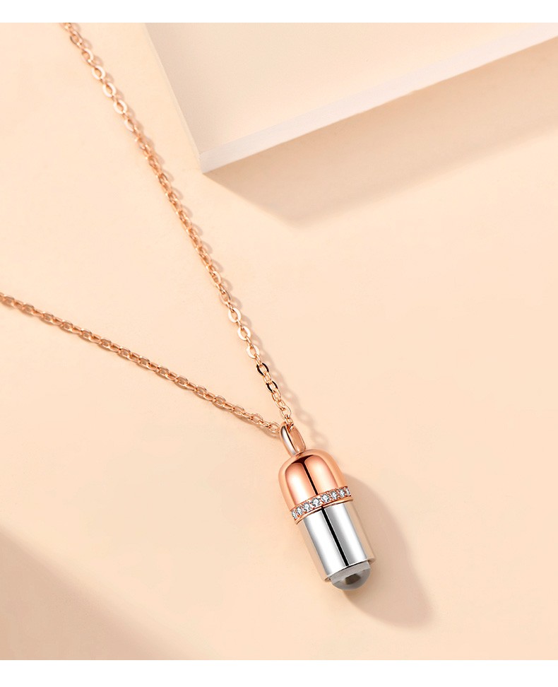 法蔻轻奢品牌项链女爱的解药银锁骨链同款记忆吊坠小众设项链情人节