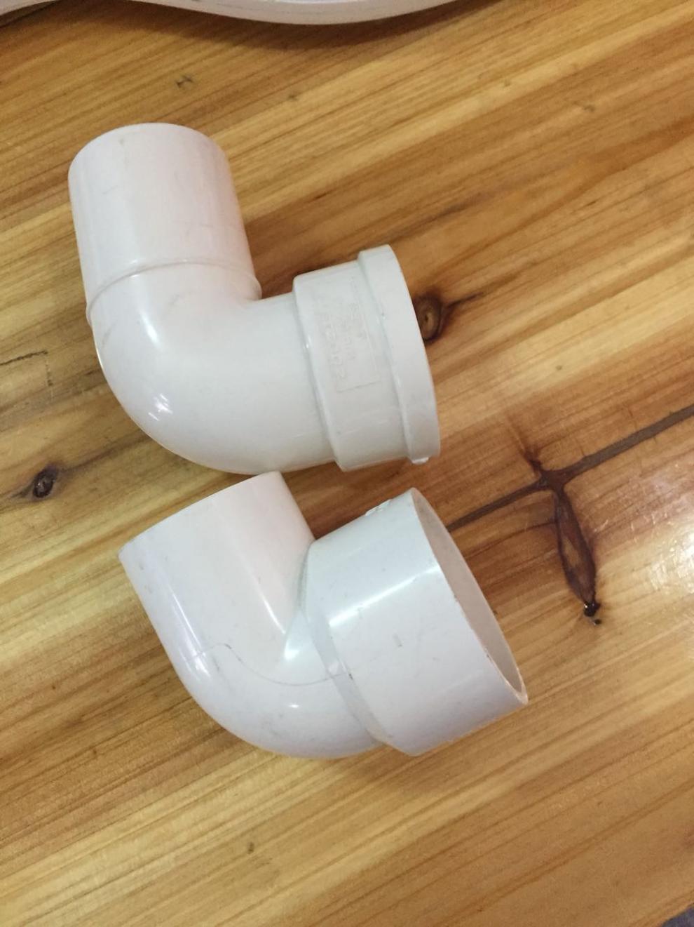 加厚国标pvc大小弯头50变40pvc管异径弯头5040pvc管50变40异径弯头