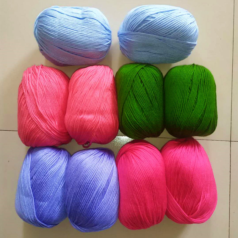 宝宝线特价处理手工编织坐垫钩鞋玩偶线混纺腈纶中粗diy毛线批发宝宝