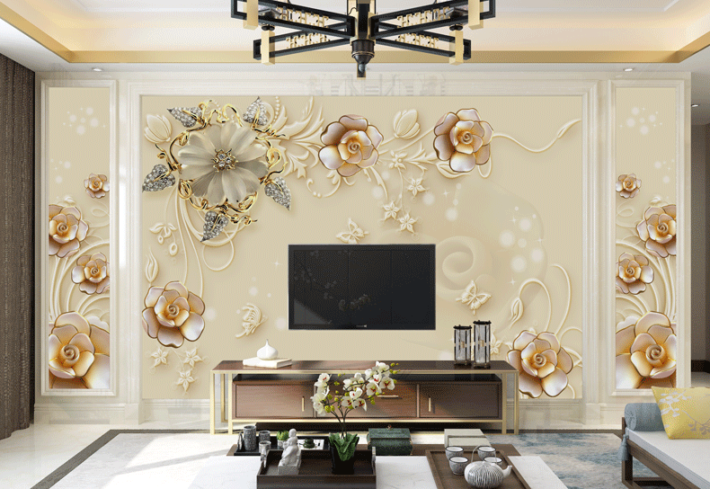 洛蔓(lamaition)墙纸/墙布 洛蔓 16d电视客厅背景墙壁画卧室无缝整张