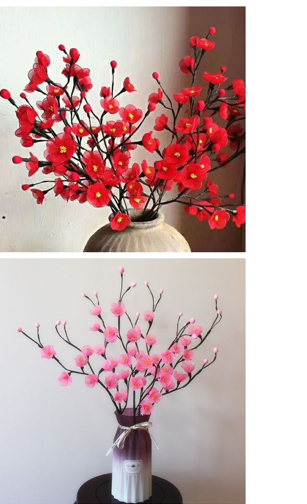 丝网花材料diy手工成品所需丝袜花材料包梅花桃花套餐梅花材料加套筒