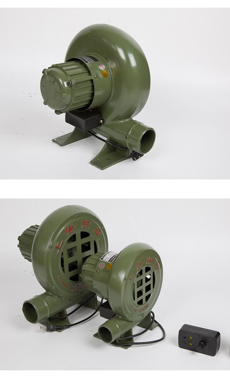 家用鼓风机锅炉吹风机炉灶风机小型离心式鼓风机220v380v铸铁100w电线