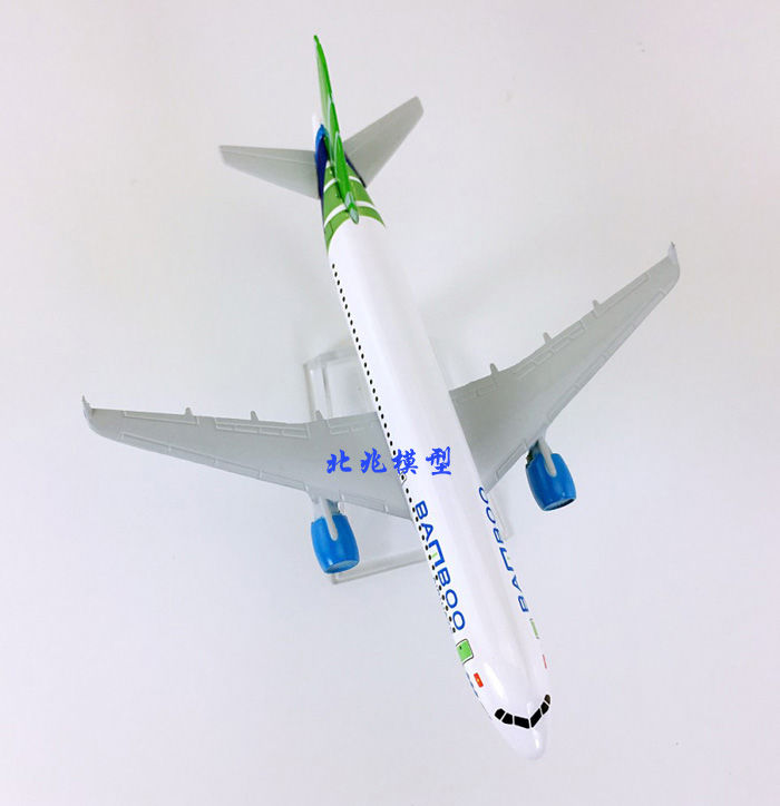 16cm合金飞机模型越竹航空a320200越南竹子航空仿真静态客机航模16cm