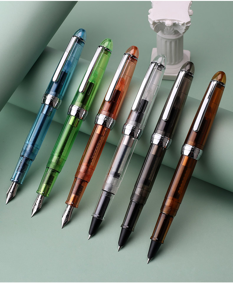 旋转笔帽金豪钢笔992小学生三四年级小学生儿童初学者练字用亚克力