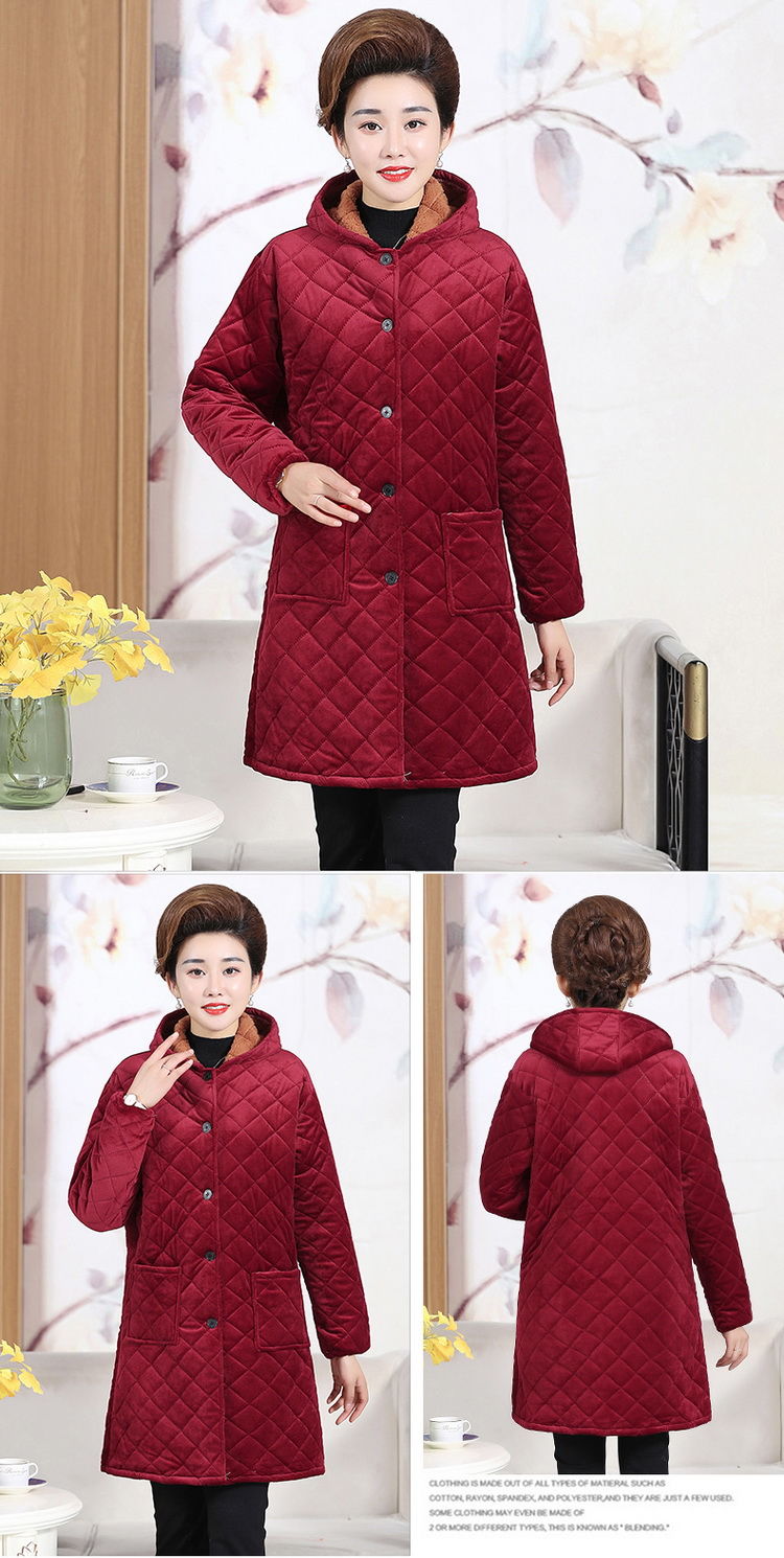 加绒罩衣女大人加厚冬防脏保暖时尚中长款工作服加棉护衣厨房围裙