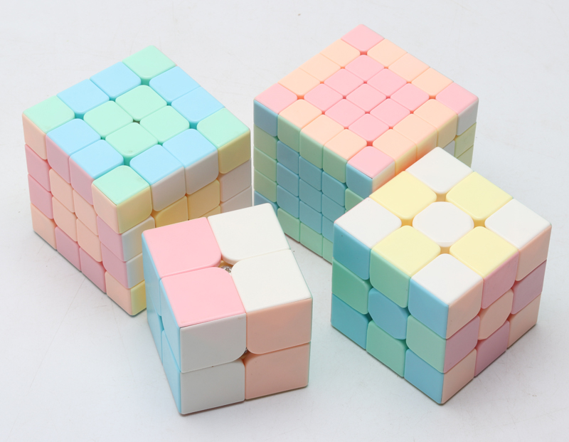 真智力智力魔方马卡龙配色三阶 马卡龙三阶魔方3阶比赛专用速拧实色