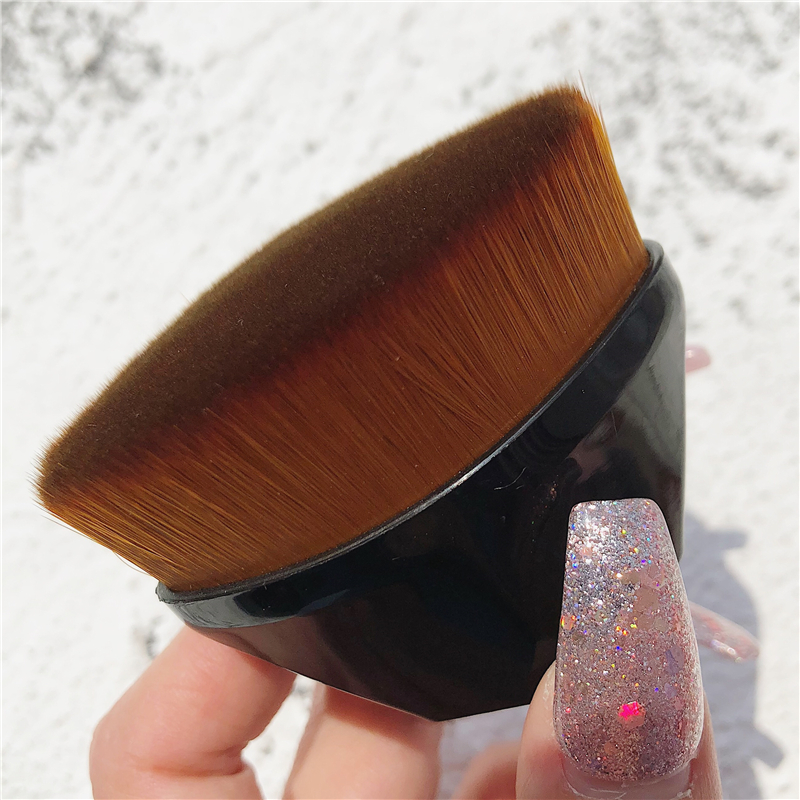 李佳琪推荐55号粉底刷化妆魔术无痕不吃粉扁头平头小红书刷粉液琦