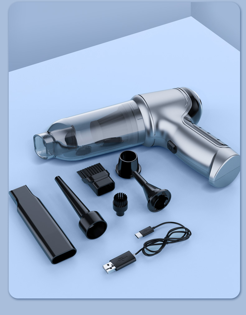 狼盒车载吸尘器车用无线充电汽车家用手持小型车内大功率吸力强力