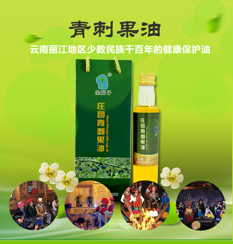 宁蒗馆丽江宁蒗特产野生青刺果金洞子庄园青刺果油单瓶装250ml