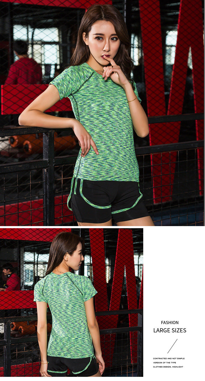 2019春夏新款女瑜伽健身房舞蹈服晨跑步吸湿速干衣初学者运动短裤