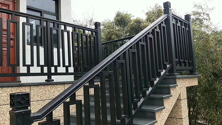 铝艺楼梯扶手防护栏杆家用护栏别墅铝合金阳台室内外围栏vx