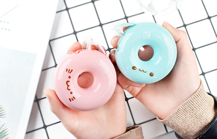 148个装甜甜圈修正带韩版可爱少女心涂改带学生创意办公文具石头修正