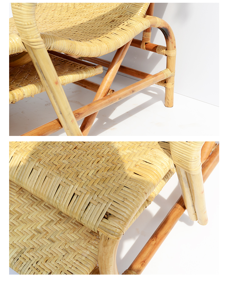 葛优躺老式躺椅送长辈纯手工编织家用全藤真藤印尼竹藤