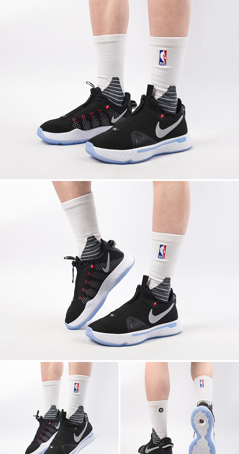 耐克nikepg4保罗乔治4代黑白首发实战缓震运动篮球鞋cd5082