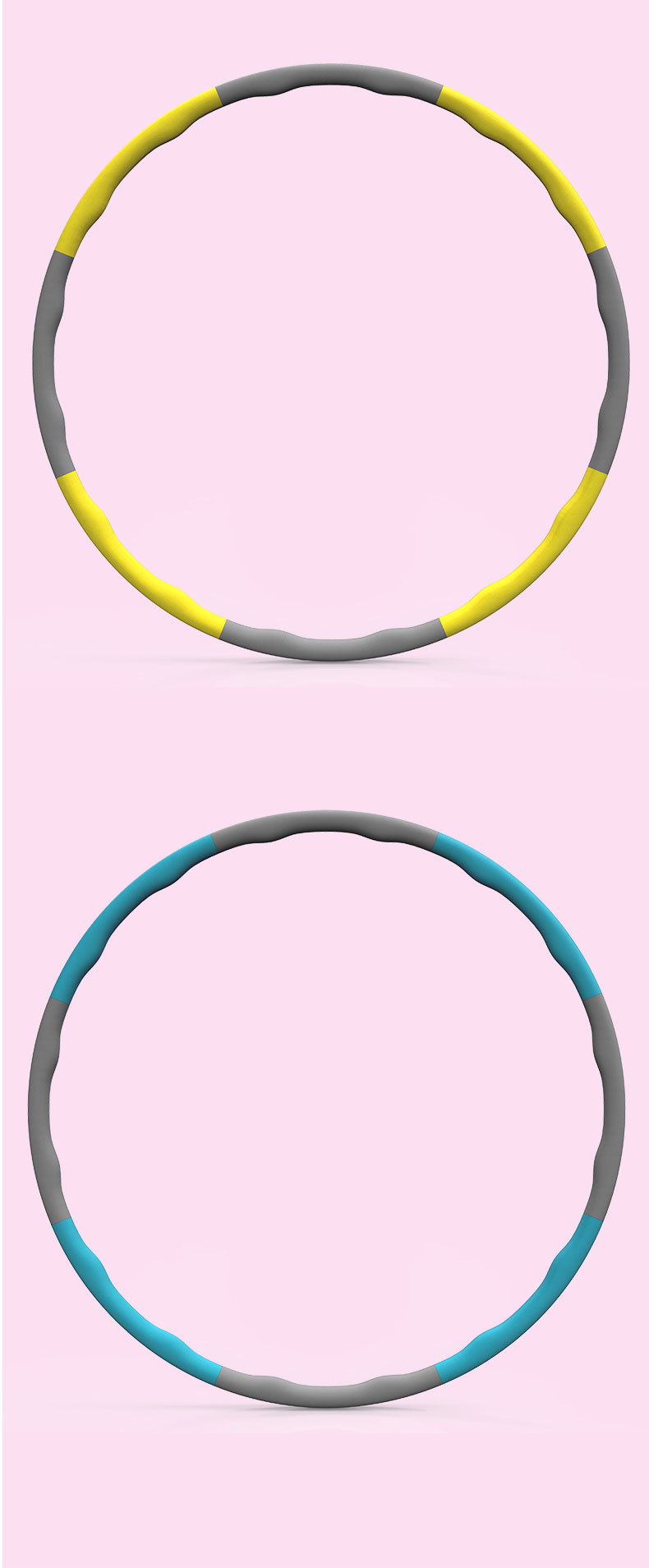 泡棉呼啦圈成人8节可拆卸健身器材儿童塑料不会掉呼拉圈