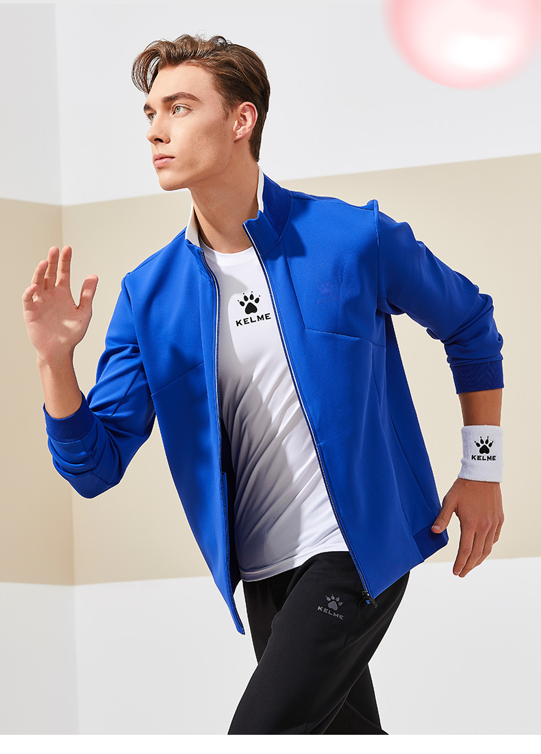 kelme卡尔美正品运动外套男足球训练跑步夹克发防风晨跑上衣