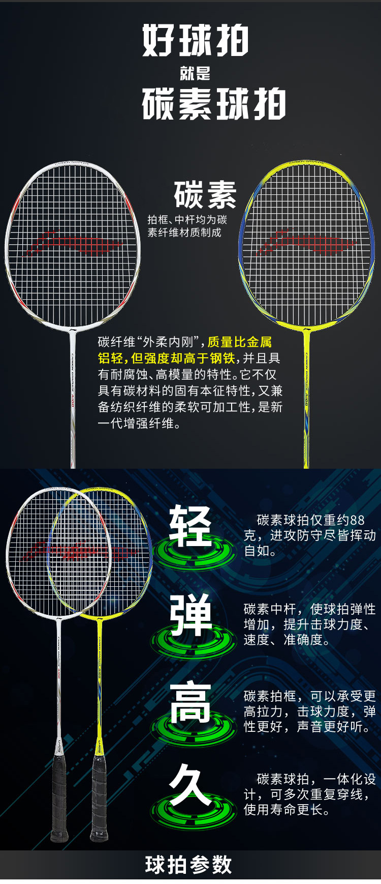 李宁羽毛球拍型号分类图片