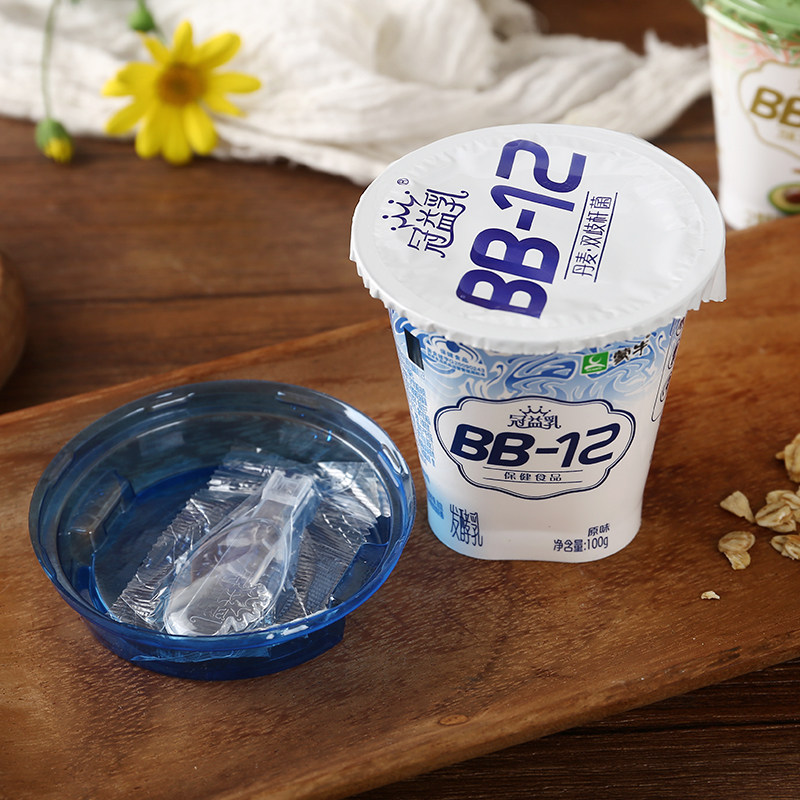 蒙牛冠益乳bb-12燕麦酸奶风味酸牛奶益生菌发酵乳100g*12杯装