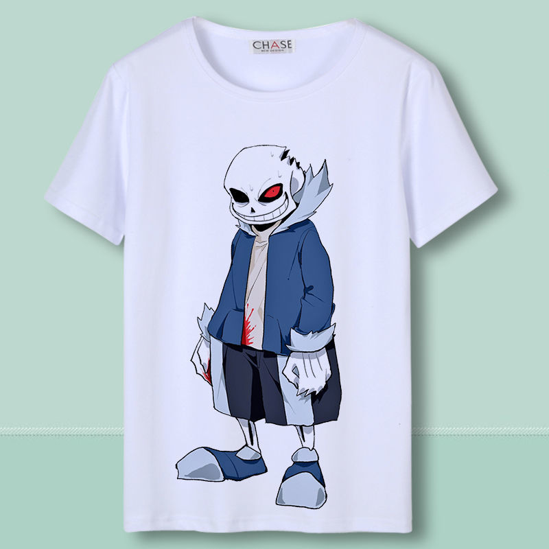 传说之下t恤骷髅兄弟男女周边短袖儿童衣服undertale22s6080斤