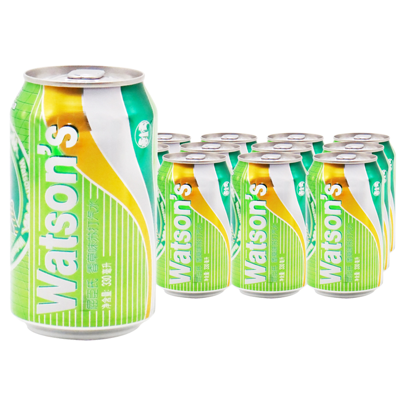 屈臣氏watsons香草味苏打水330ml12罐鸡尾酒配料