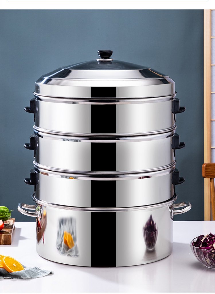 蒸锅多层蒸锅家用大容量蒸笼屉不锈钢蒸大号蒸笼商用特大号蒸馍锅5层
