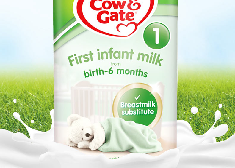 原装进口英国牛栏cow&gate婴幼儿牛奶奶粉1段(0-6个月)800g