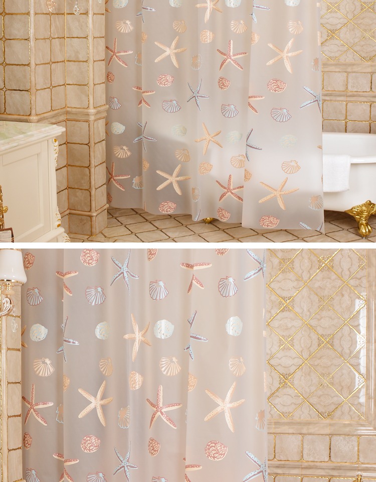 【敬平(jing ping)浴室用品】 敬平卫生间浴帘布加厚浴室淋浴帘防水挂