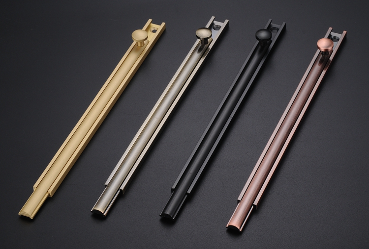 定做隐形纯铜黑色插销木插销柜插销明装暗装扣栓防盗木锁4寸红古