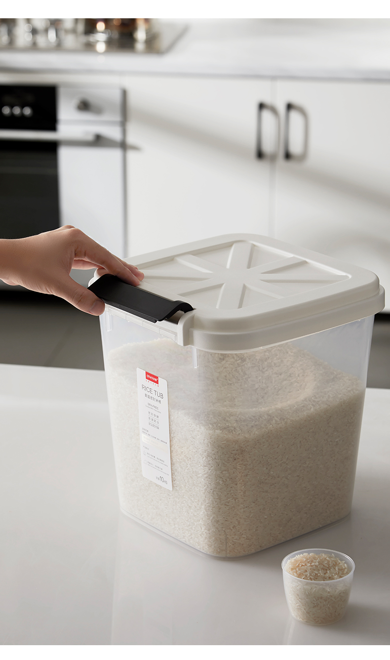 好养道莱贝家用米缸装米箱面粉防虫防潮储存罐密封大米收纳盒米桶储米