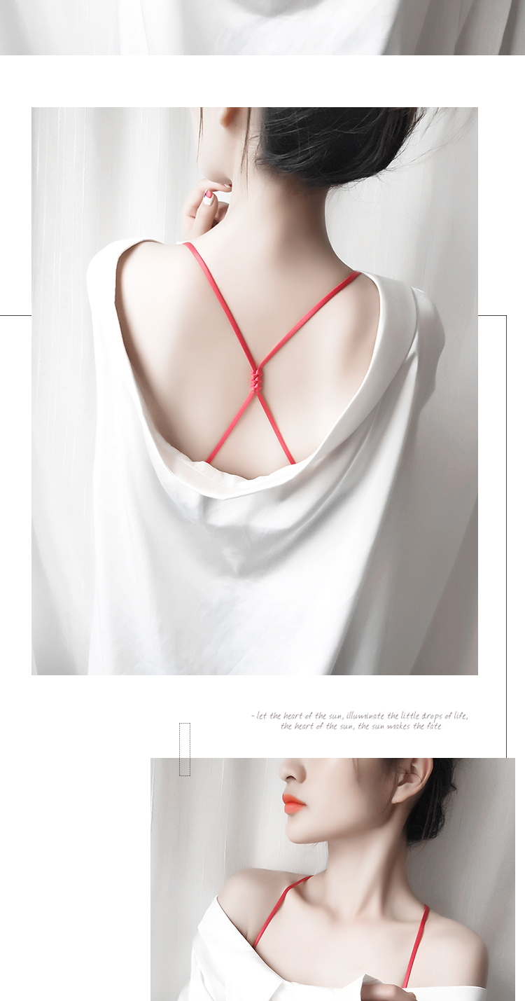 美背透明肩带隐形防滑内衣配件可外露文胸带子夏季性感胸罩带交叉