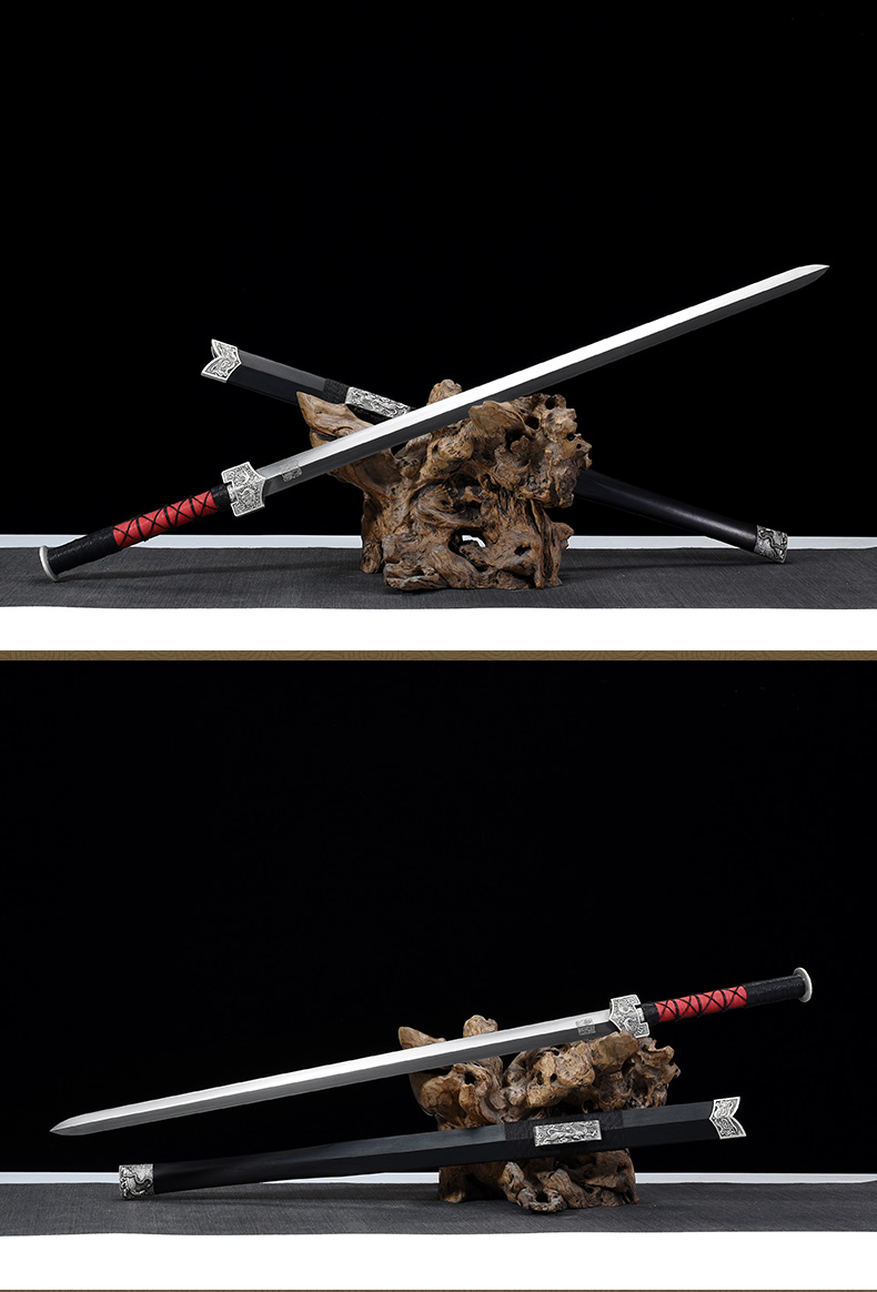 青龙剑 汉剑 大汉剑 汉唐宝剑 花纹钢刀剑 龙泉沈广隆硬剑 未开刃