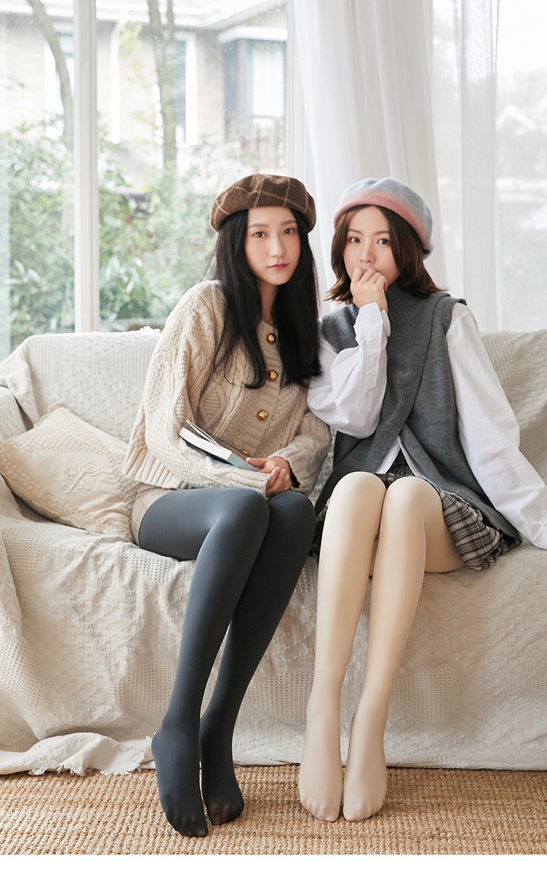 高腰连裤袜肉色打底裤女薄款长袜子天鹅绒大码不档白色丝袜费琳