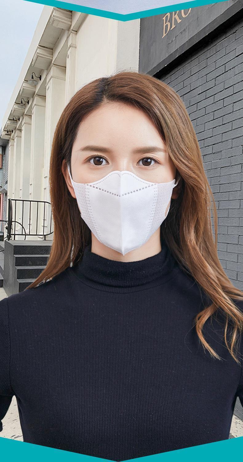 3d网红口罩男时尚春夏薄款女成人一次性三层防护口罩成人50只渐变kf94